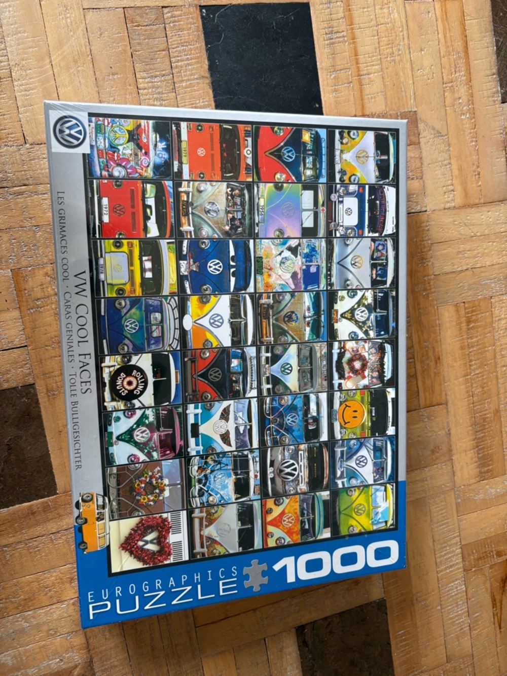 Volkswagen VW Cool Faces 1000-Piece Jigsaw Puzzle - Multicolor